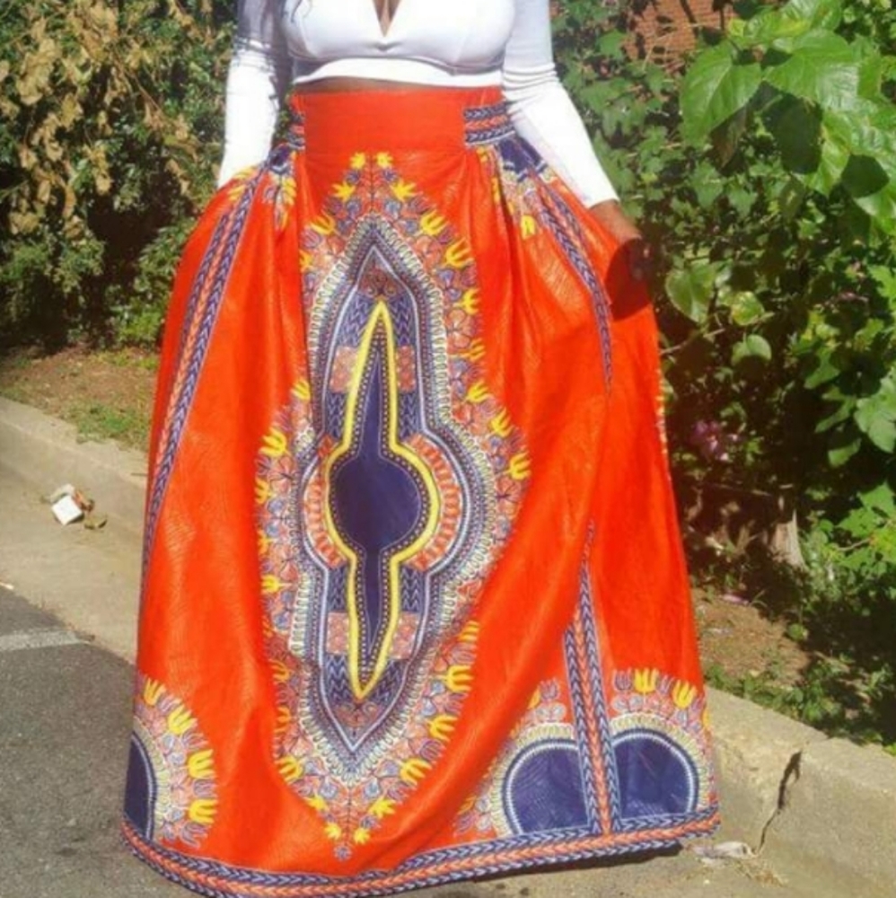 Deluxe Dashiki Skirt
